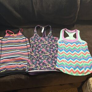 Ivivva Purple and Green Plaid Tank